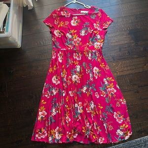 Loft flower mid length to maxi dress